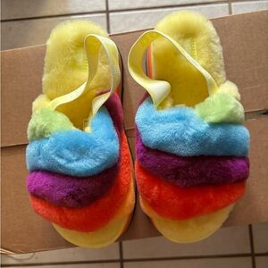 UGG DISCO Rainbow Stripe Slide Platform Slides Size 7
Never worn
Smoke free home